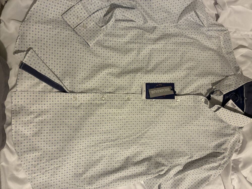 Construct Silvadur Shirt Mens Slim Fit 4 Way Stretch Quick Dry sz XL NWT